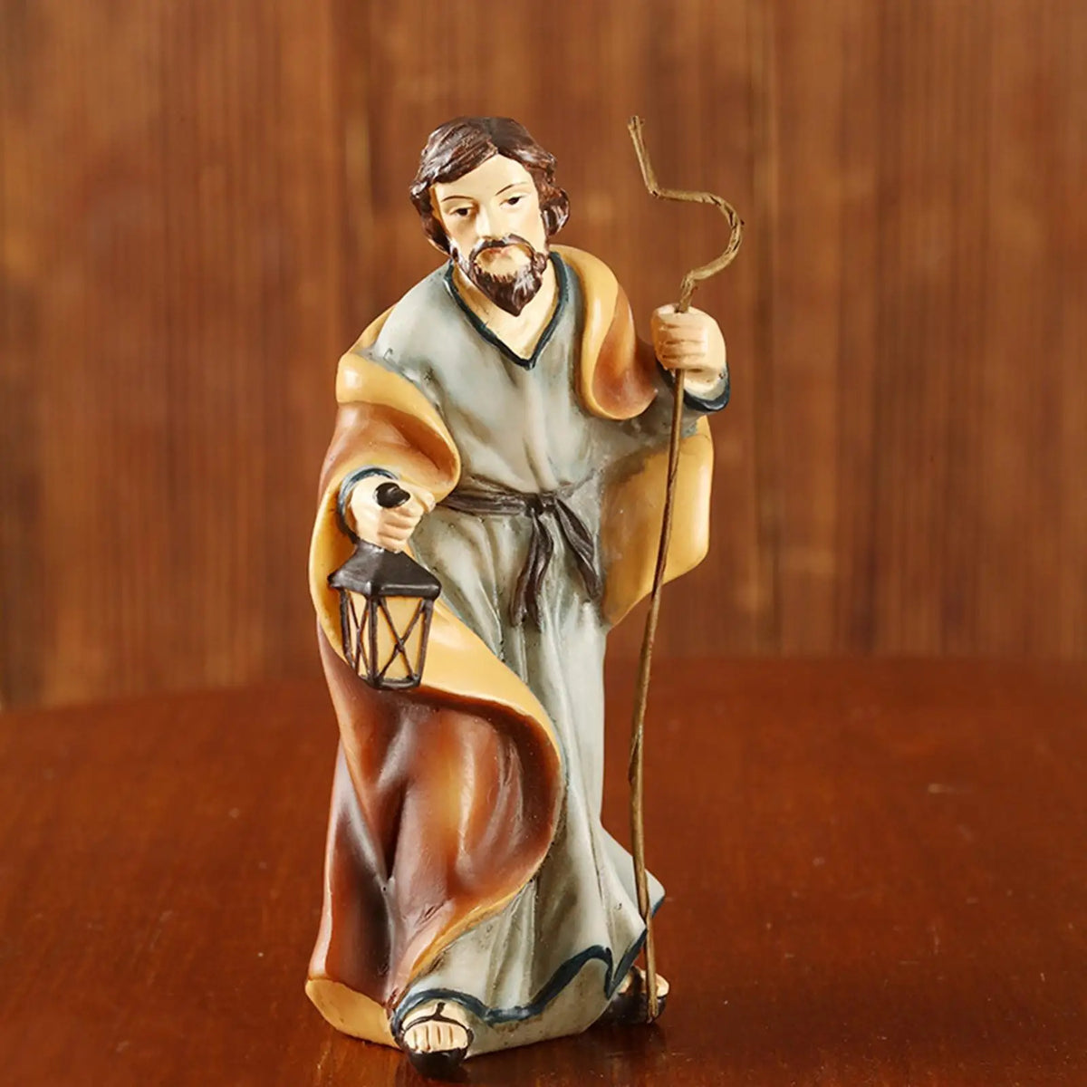 11-Piece Resin Nativity Set Manger Scene Figures - Indoor and Outdoor Christmas Decor, Catholic Gift