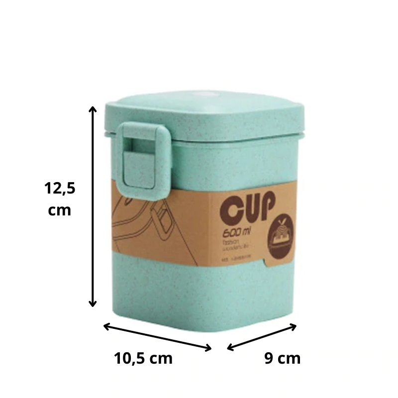 600 Ml Microwave-Safe Soup Container