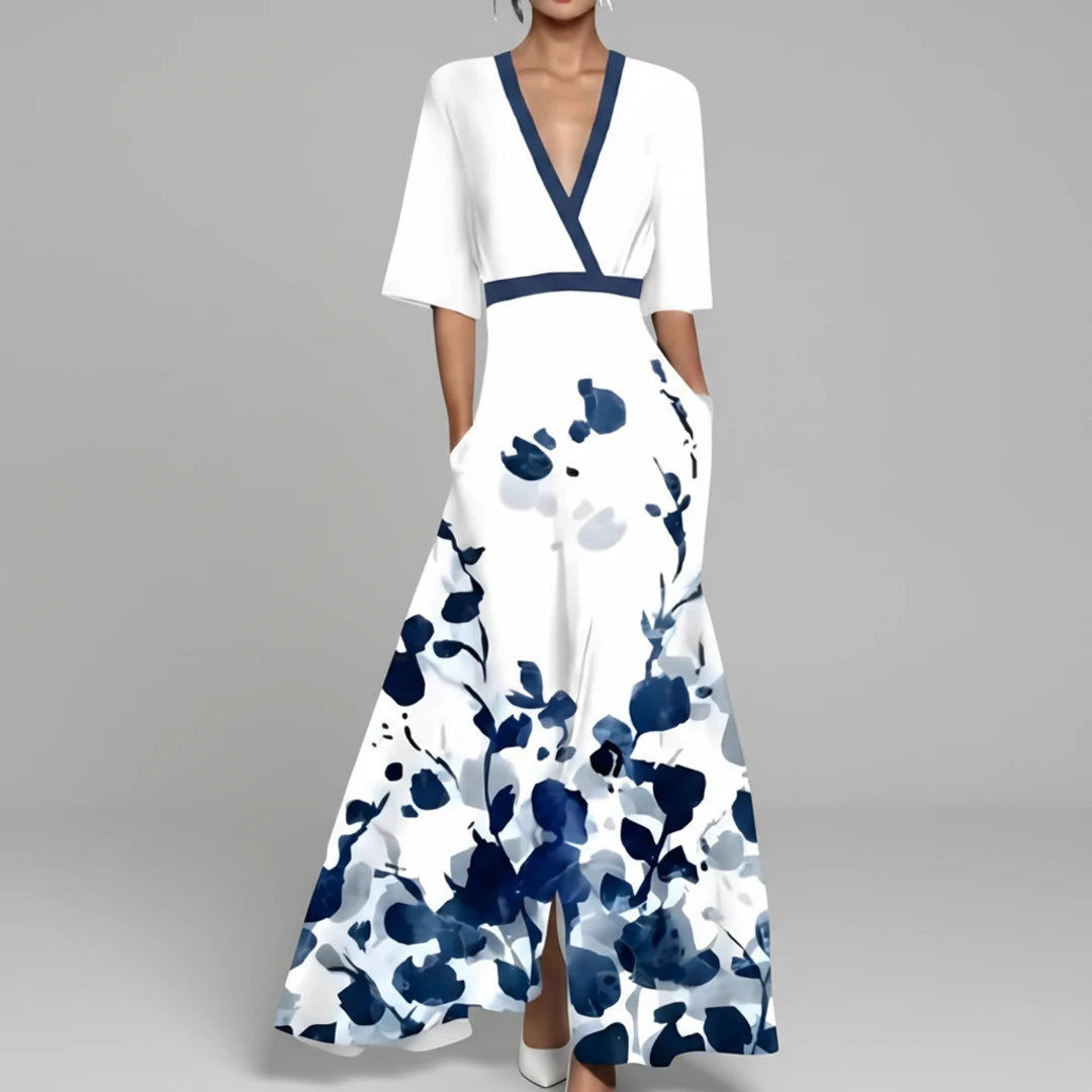 Floral Wrap Maxi Dress for Women