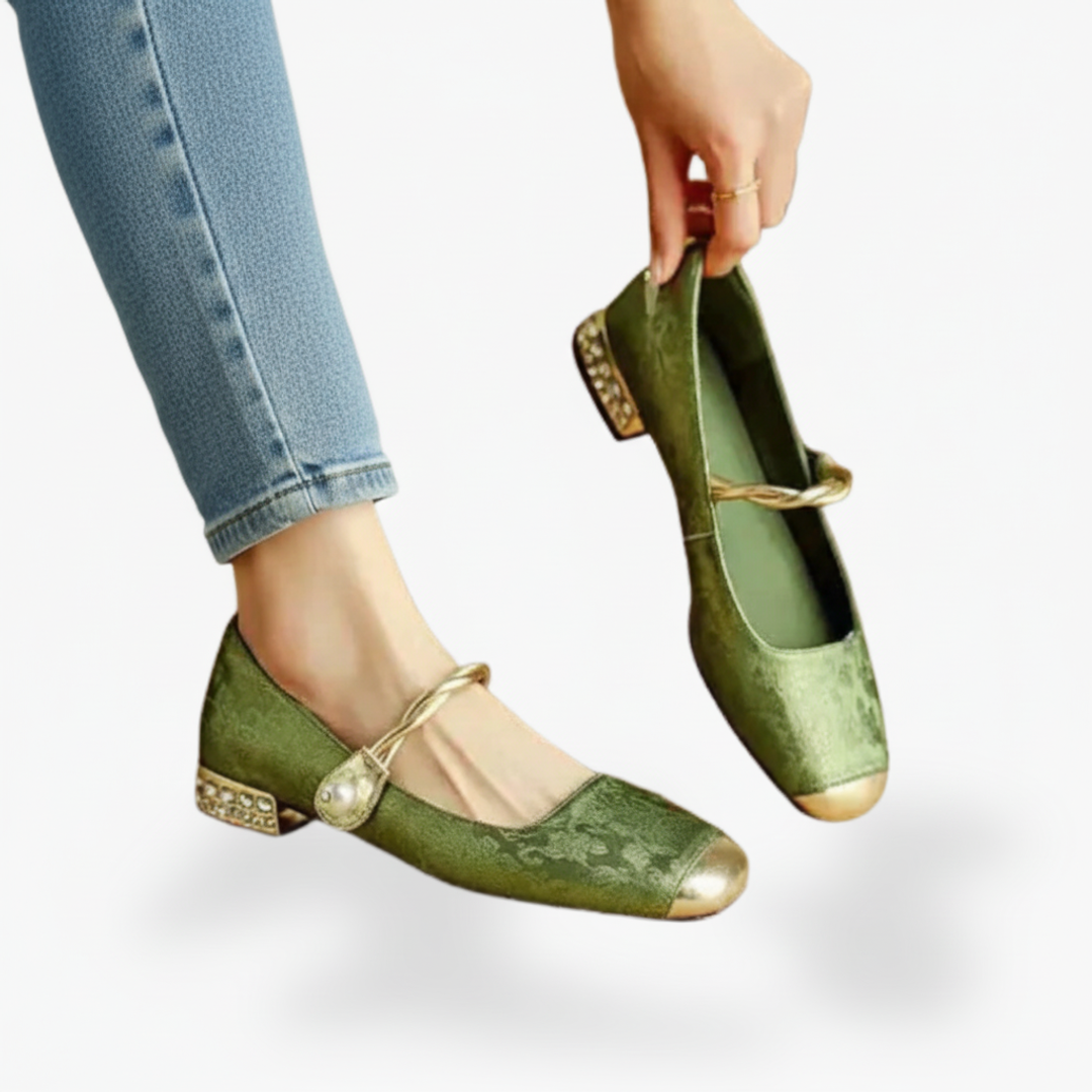 Square | Orthopedic Ankle Strap Mary Jane Shoes