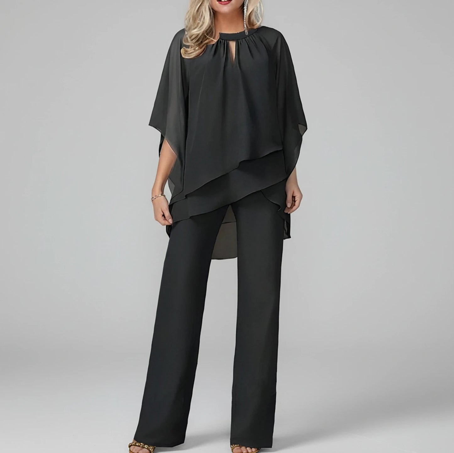 Wide Leg Pant Set for Women