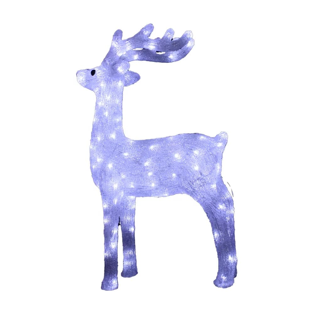 Acrylic Reindeer with LED Lights - Height 92 cm