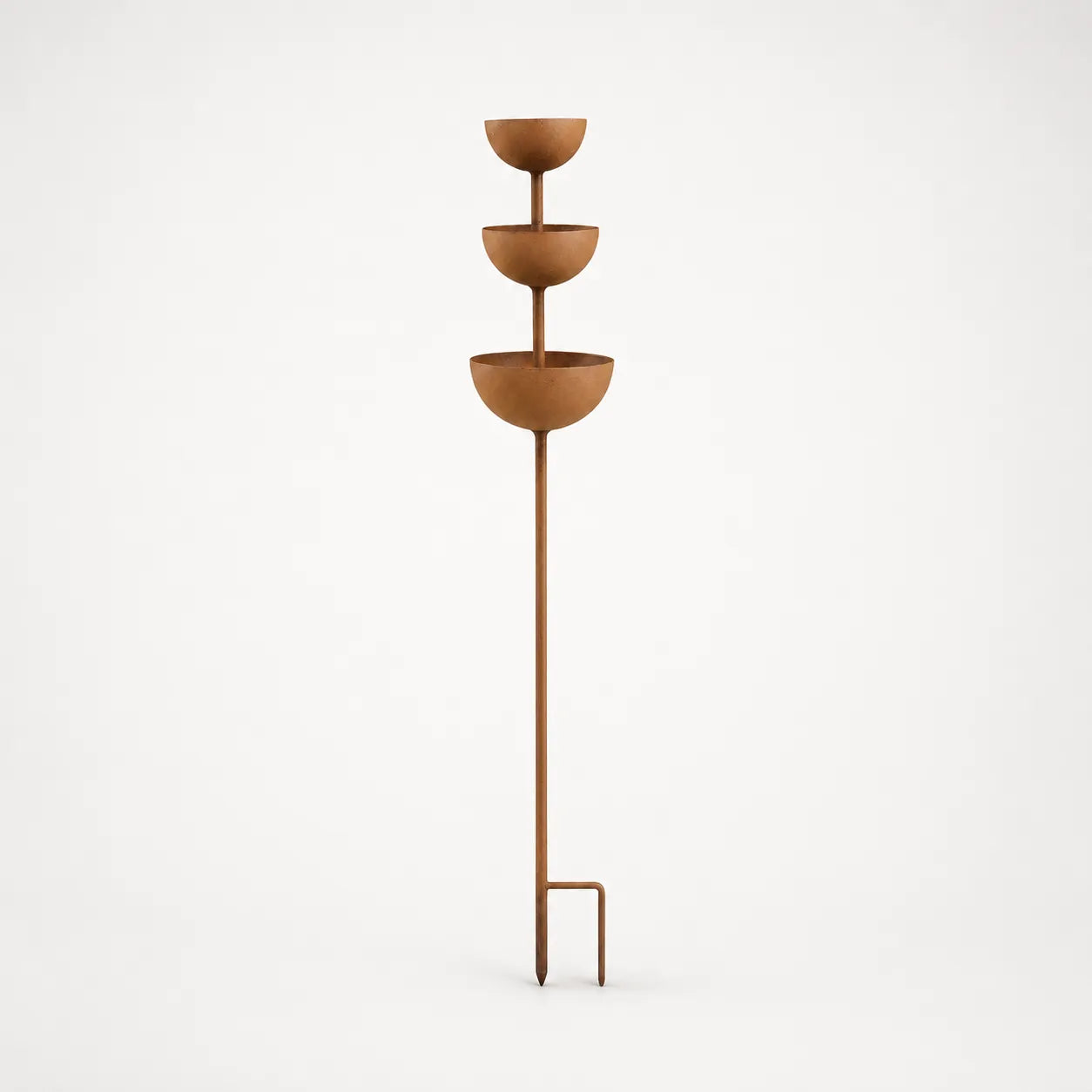 Birdwell™ – Rustic Copper Bird Bath Garden Stake