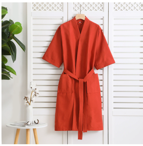 Breathable Cotton Bathrobe for Women & Men - Ultimate Comfort
