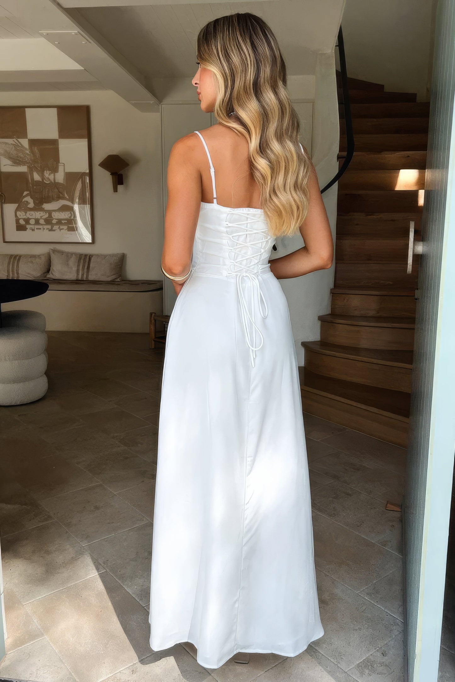 Image of Camille | Women's Sleeveless A-Line Maxi Dress