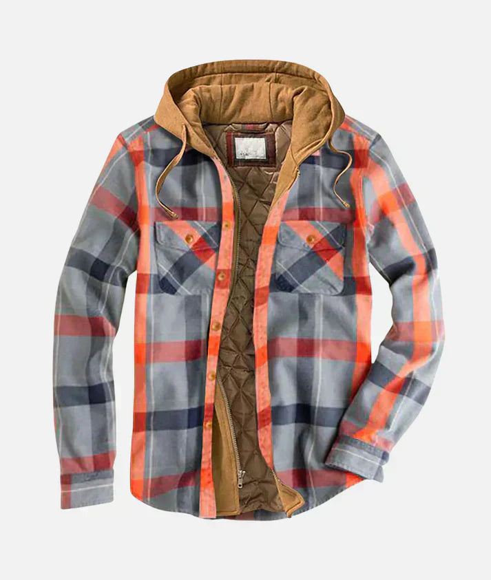 Image of Carter | Men's Quilted Lined Hooded Jacket