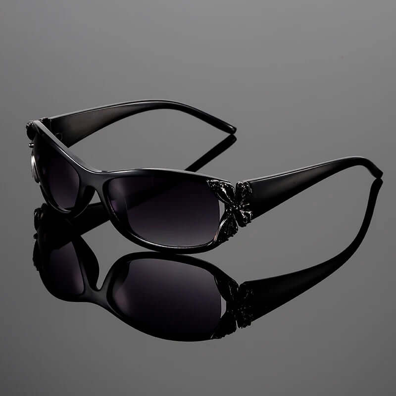 Chic Sunglasses with Butterfly Charms