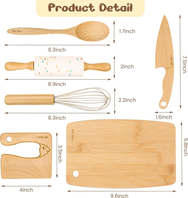 Children's Wooden Baking Set