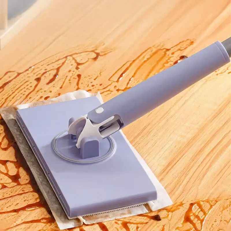 Clamping Mop with Automatic Fast-Drying for Wet and Dry Cleaning