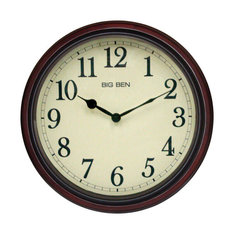 Classic Wall Clock in Brown