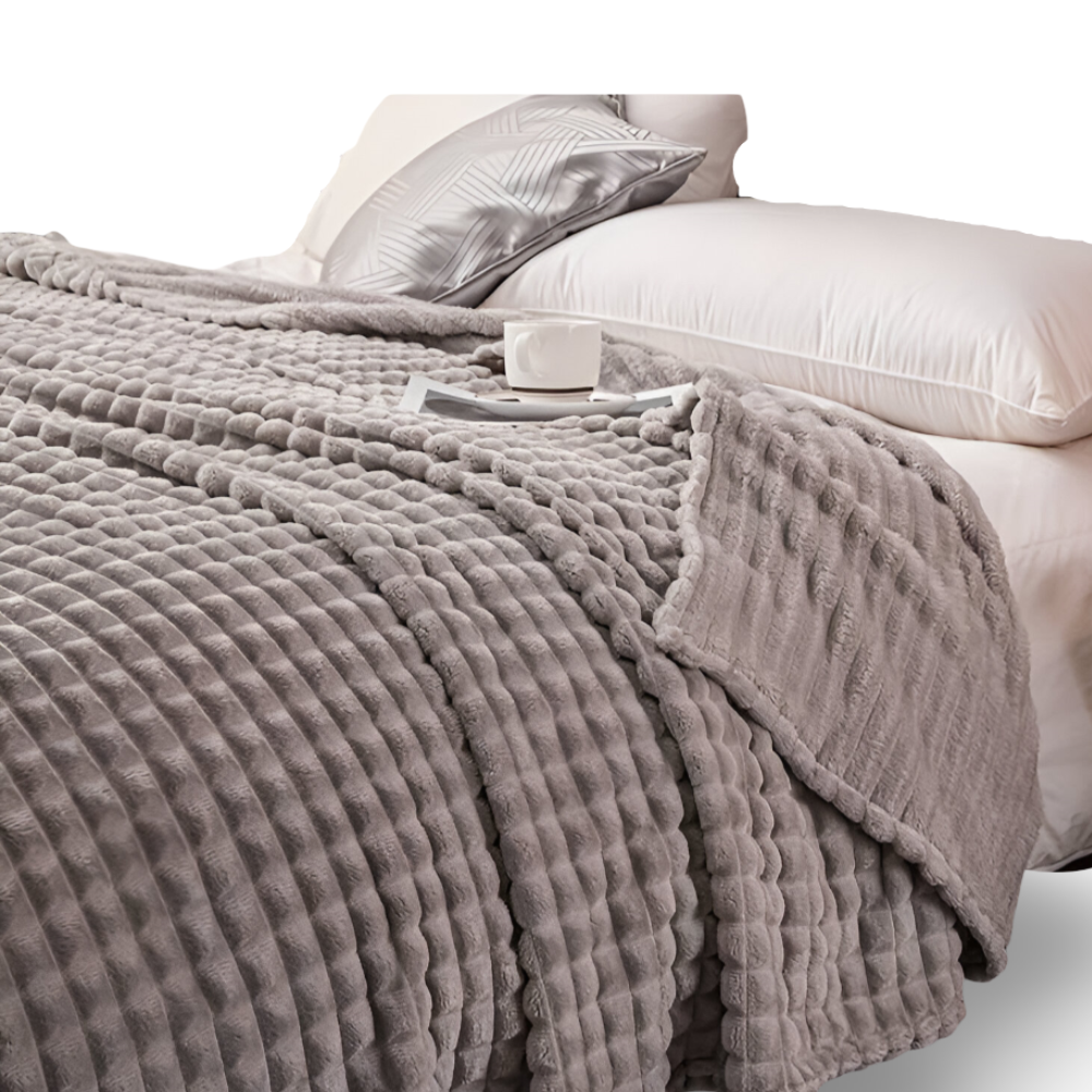 Cozy & Fluffy Coral Fleece Throw Blanket