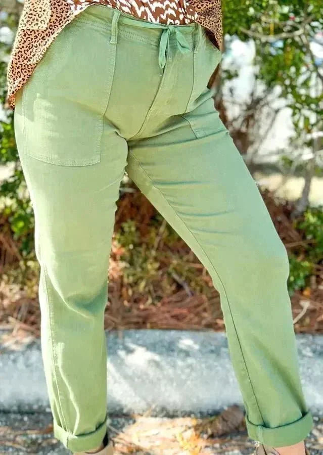 Elastic Waist Jogger Jeans