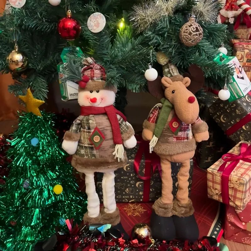 Elegant Santa Claus Doll with Intricately Styled Outfit and Warm Expressive Face
