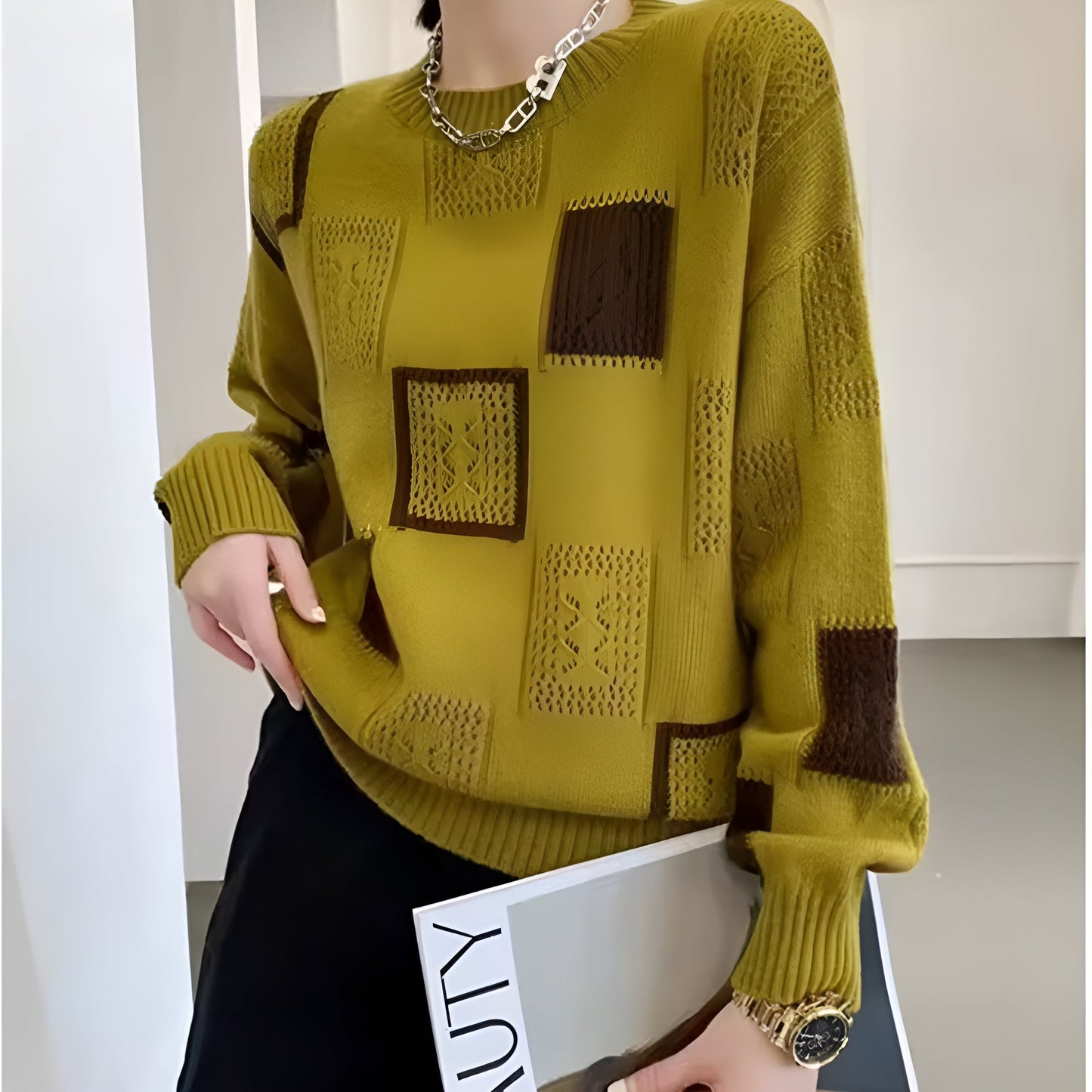 Image of Erin | Women's Oversized Crew Neck Sweater