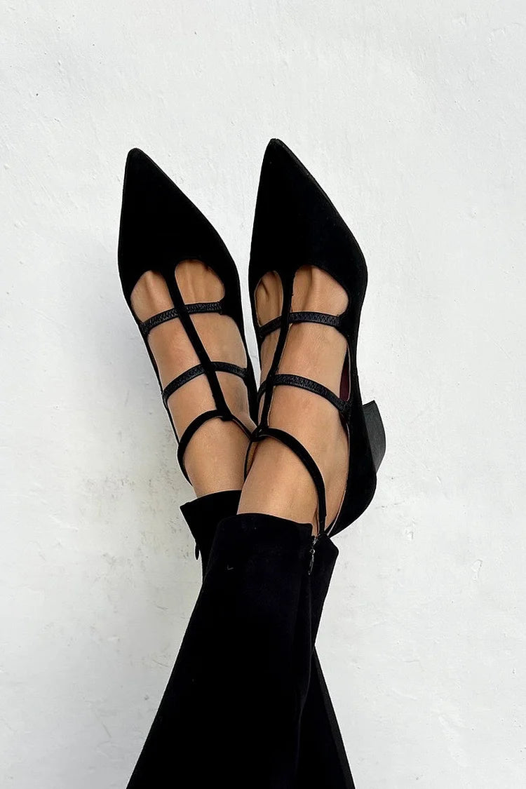 Image of Faith | Women's Pointed Toe Strappy Flats