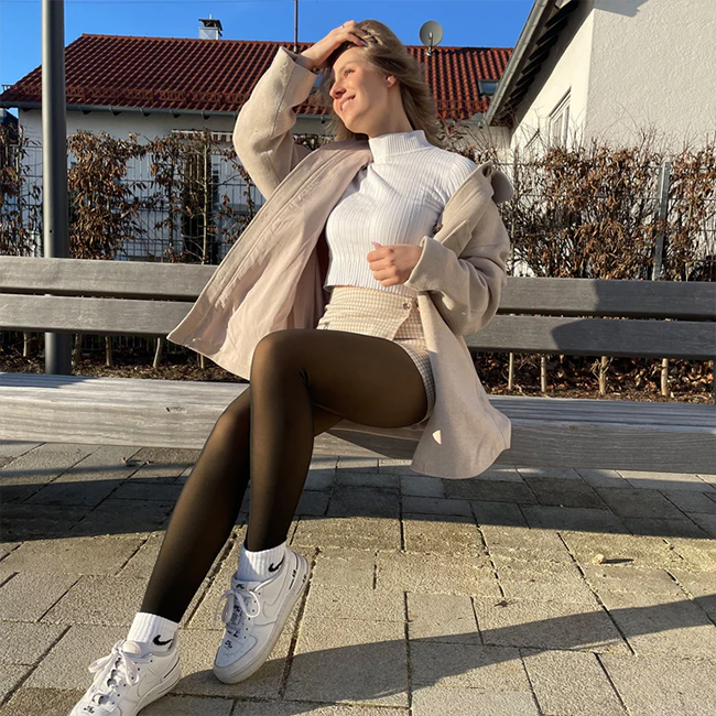 Fleece-Lined Thermal Tights