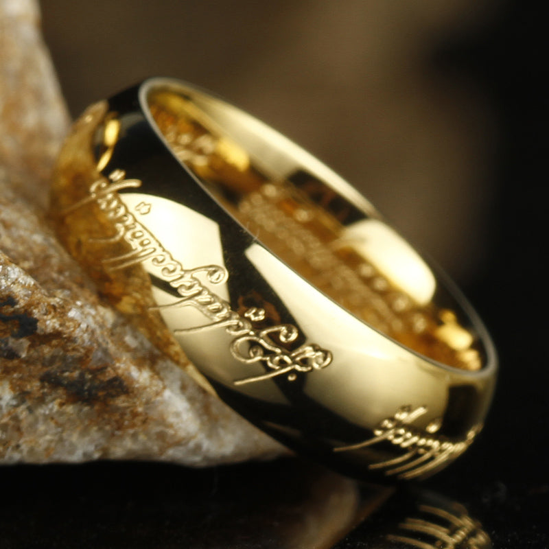 FleekFit | Glow Ring | Glow-in-the-Dark Elvish Script | Multiple Colors