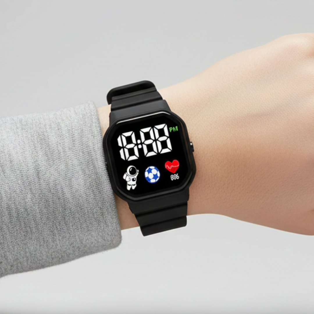 FleekFit | Kids LED Digital Watch – Waterproof – Spaceman Design