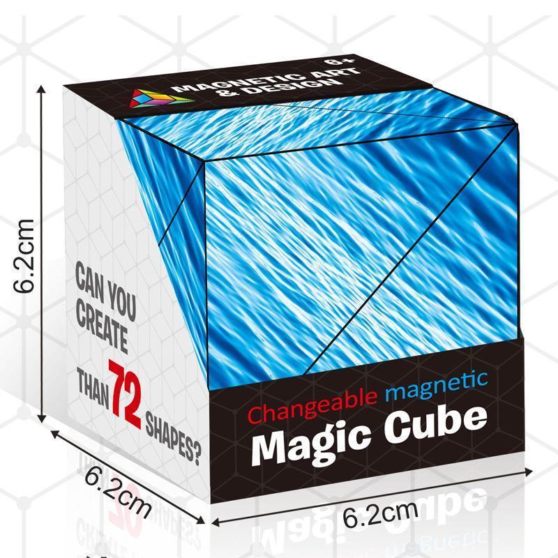 FleekFit | Magnetic Transforming Cube | Transforming Puzzle Toy | Multicolor