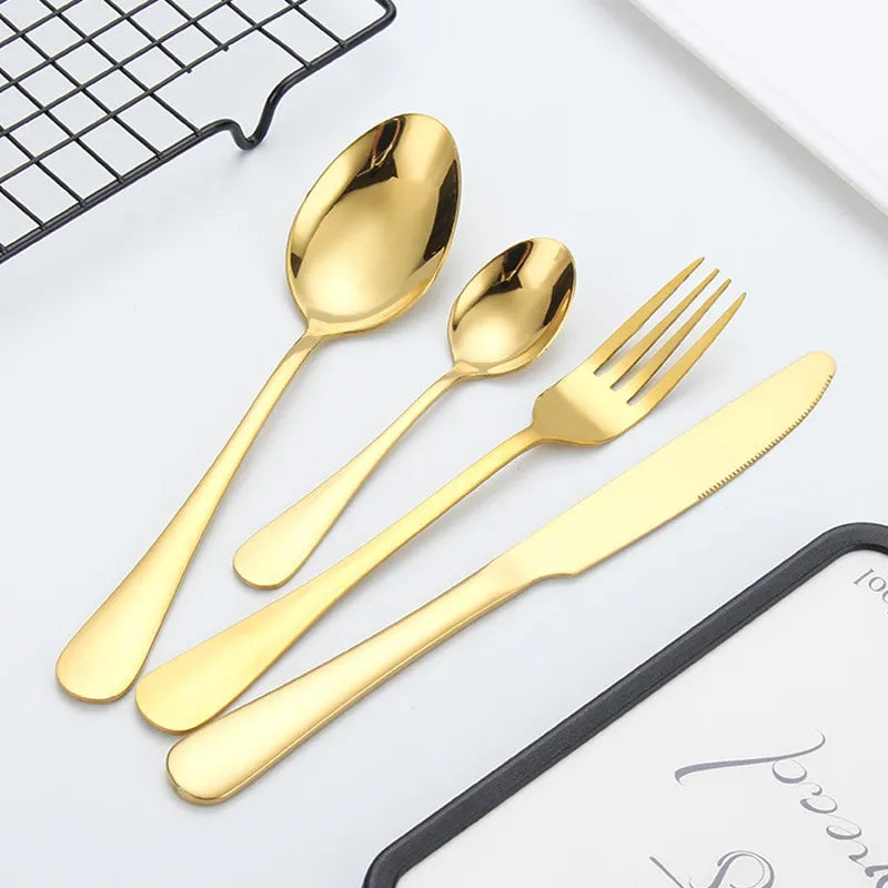 Gold Cutlery Set