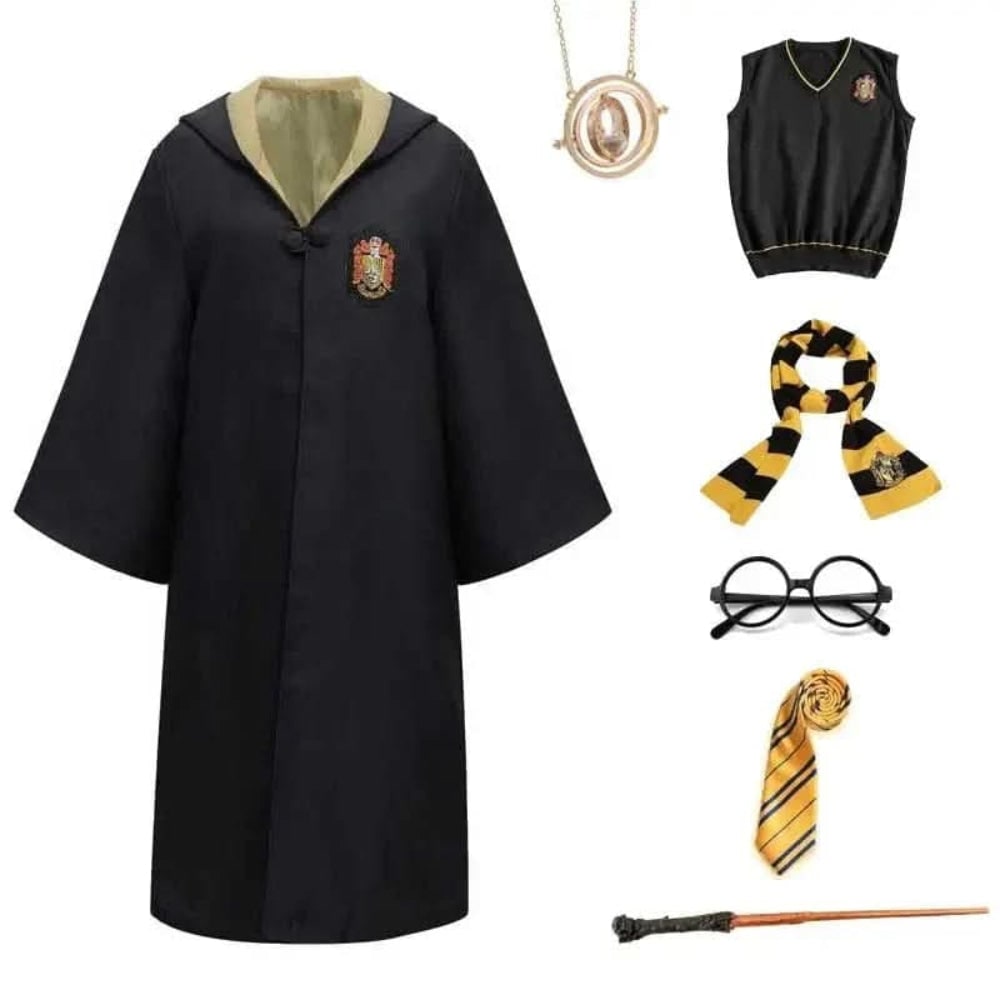Halloween Wizard Costume Hooded Cloak