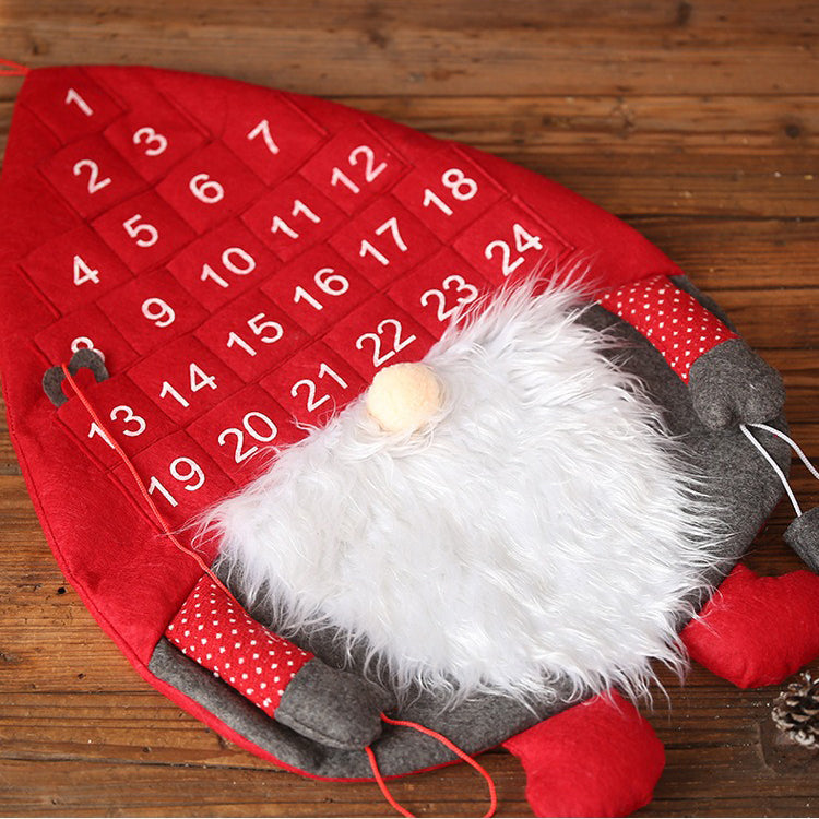 Hanging Santa Christmas Countdown Advent Calendar