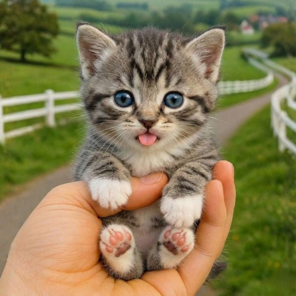 Interactive Plush Toy Cat, Realistic Tabby