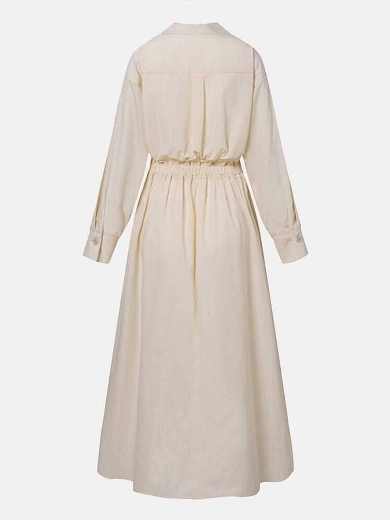 Image of Kate | Women's V-Neck A-Line Midi Dress
