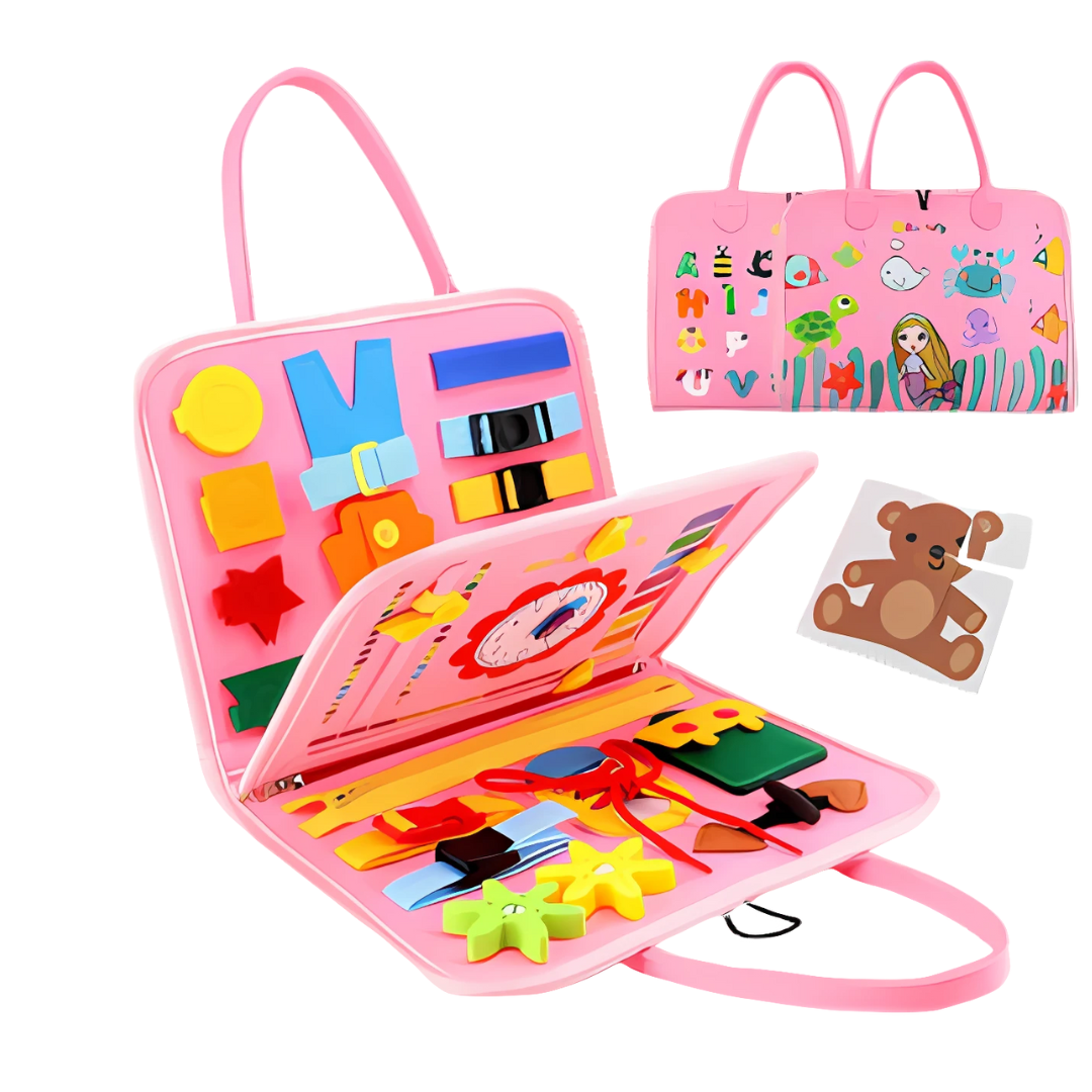 Kletshuts™ BusyBoard: Sensory Fine Motor Skills Montessori Educational Activity Board