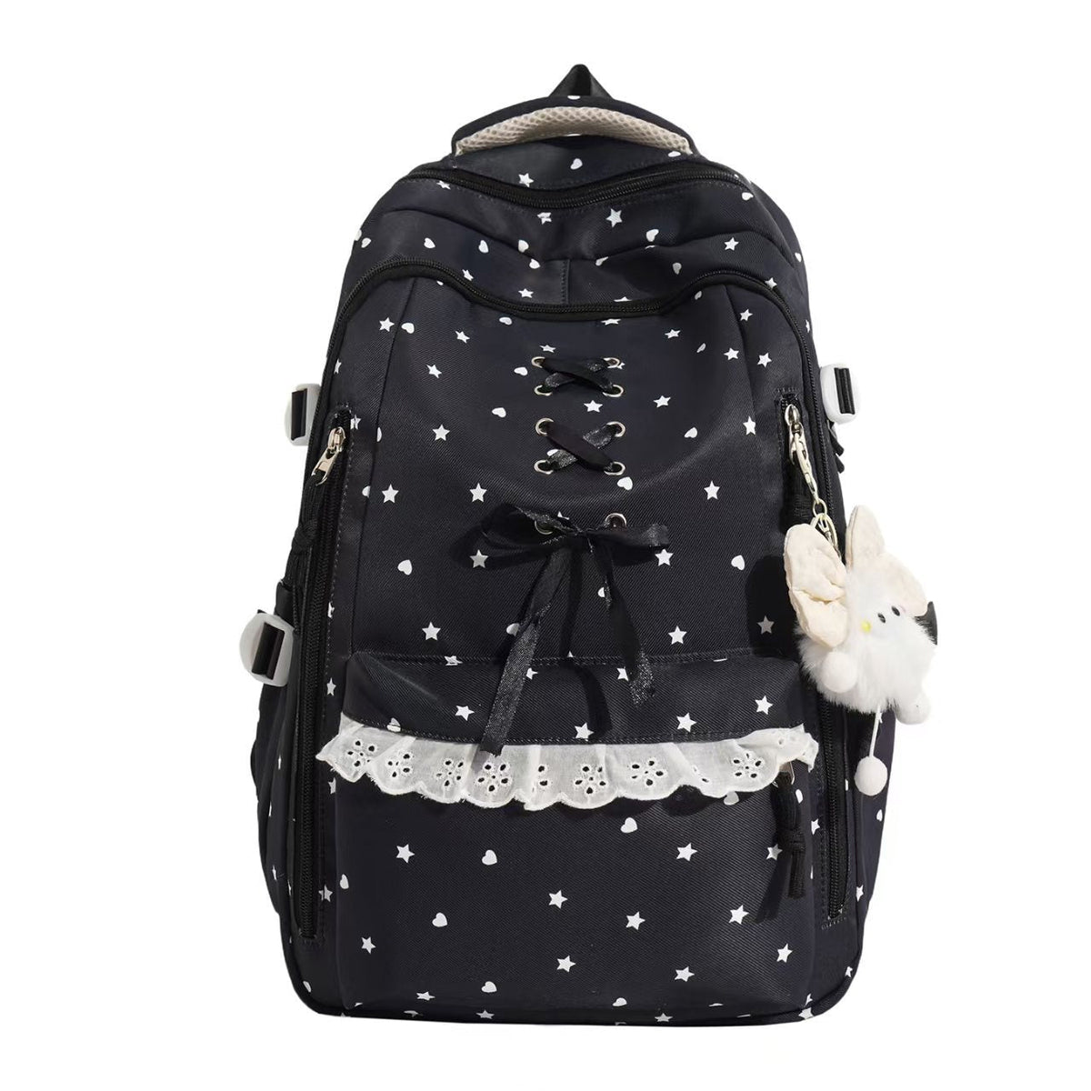 Lace-Up Detail School Backpack