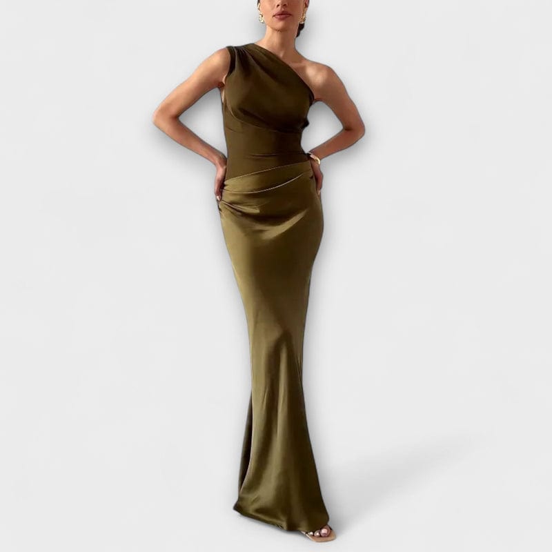 Image of Laura | Women's One Shoulder Maxi Dress