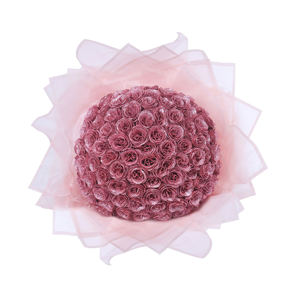 Luxe Glitter Rose Bouquet - Forever Blooming