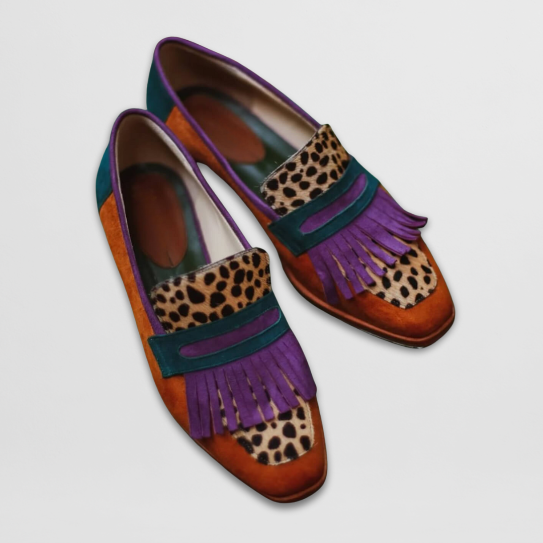 Image of Marcia | Women's Fringe Pointed Toe Slip-On Loafers