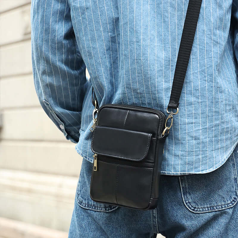 Men's Leather Shoulder Bag