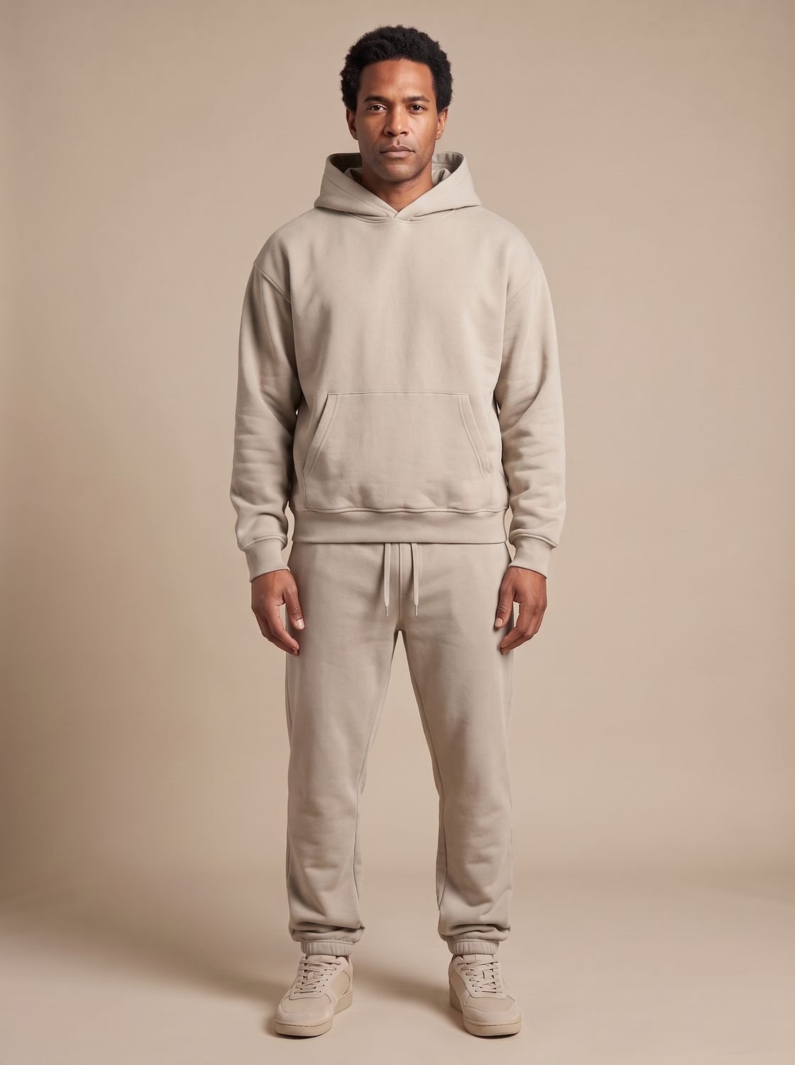 Men's Oversized Fleece Hoodie and Jogger Tracksuit Set
