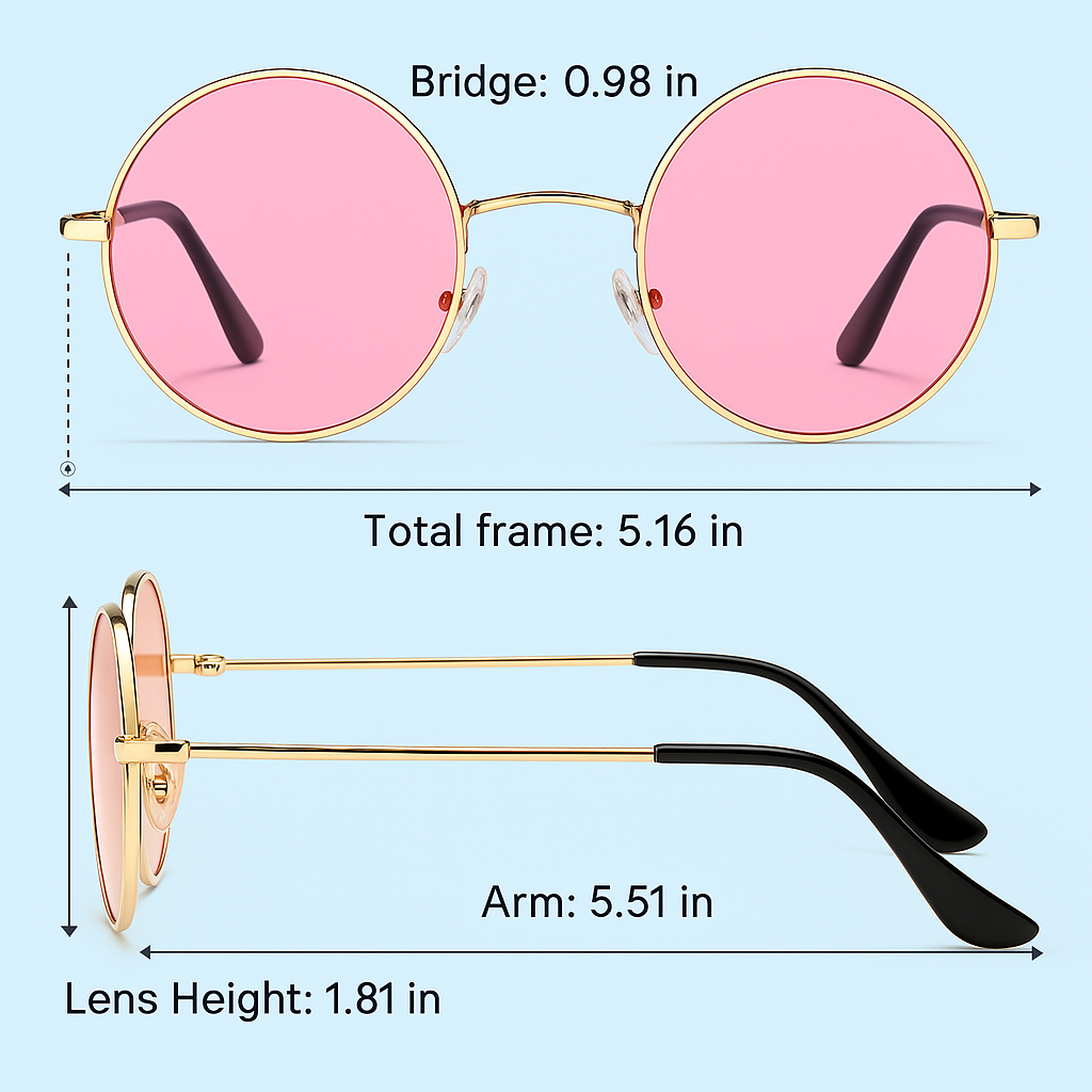Men's Retro Round Polarized Sunglasses