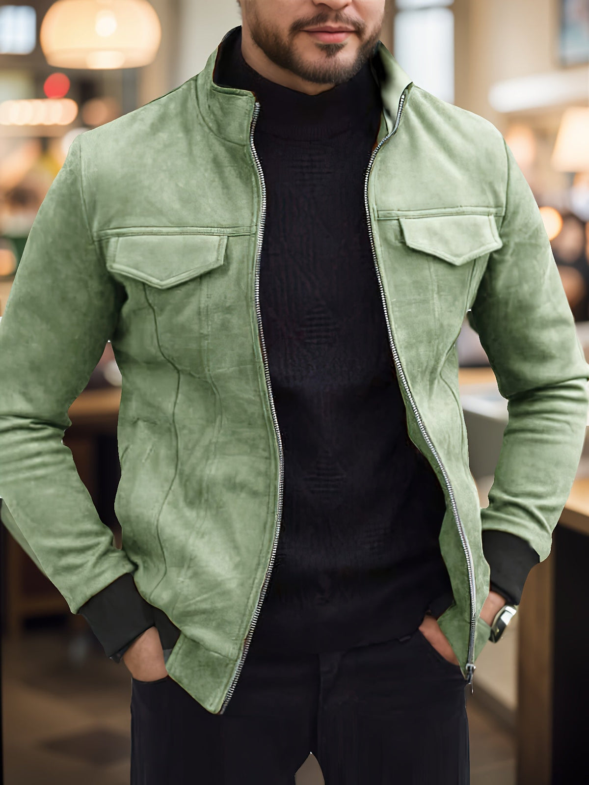Men's Winter Jacket – Windproof & Warm for Icy Days