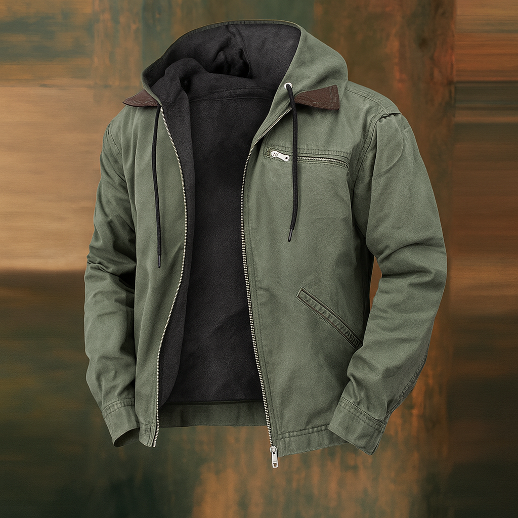 Men's Winter-Style Bomber Jacket - Insulated and Modern