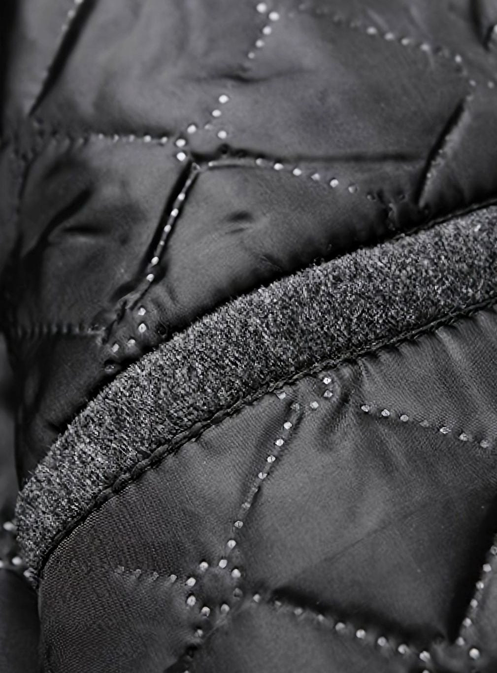 Men's Wool Long Tailored Button-Front Overcoat Trench Coat