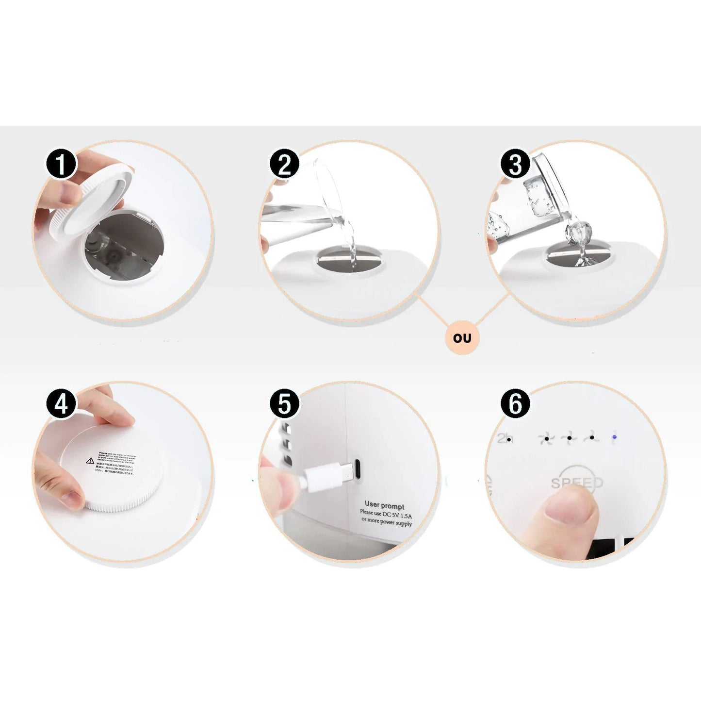 Mini Portable Air Conditioner - Humidifier & Air Purifier