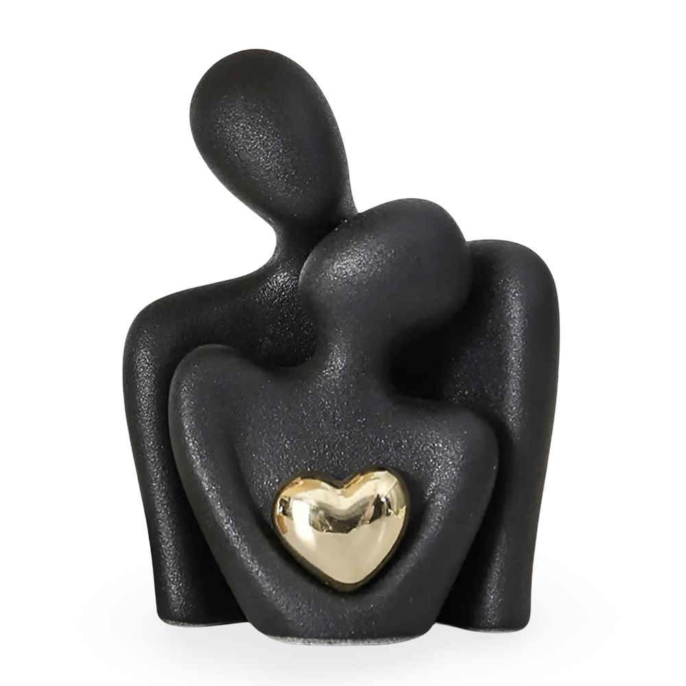 Minimalist Couple Figurine | Symbol of Closeness | Smooth Finish