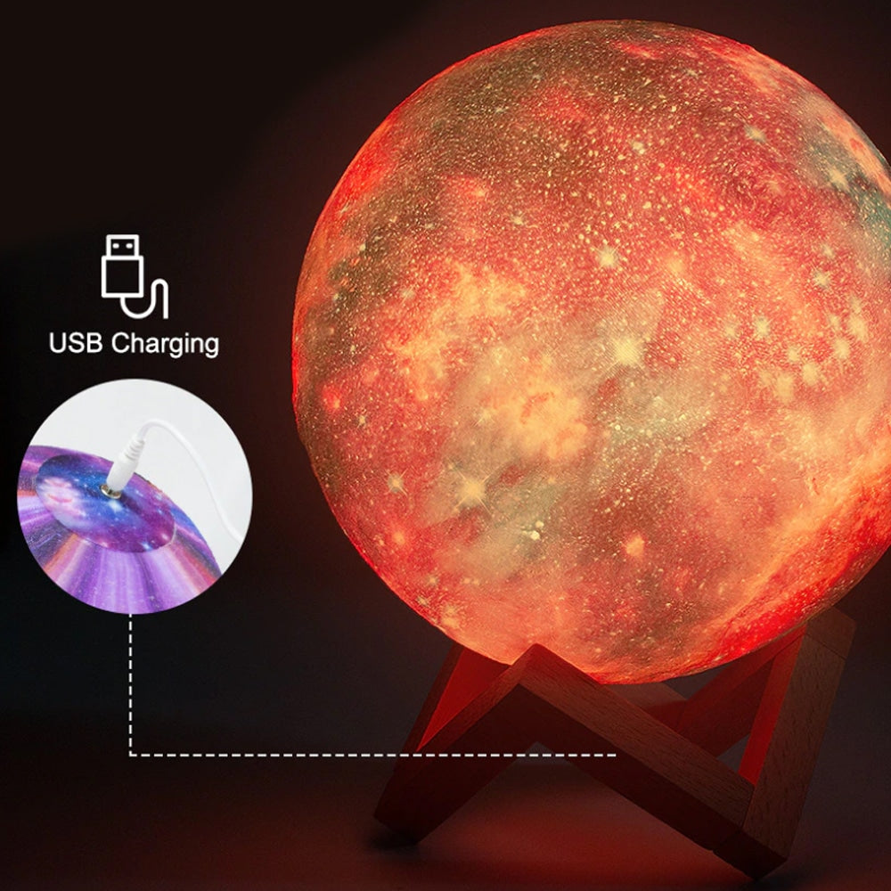 Moon Lamp - 16 Colors - LED - with Touch Function and Remote Control