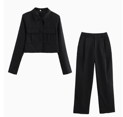 Image of Olivia | Women's Wide Leg Two-Piece Set