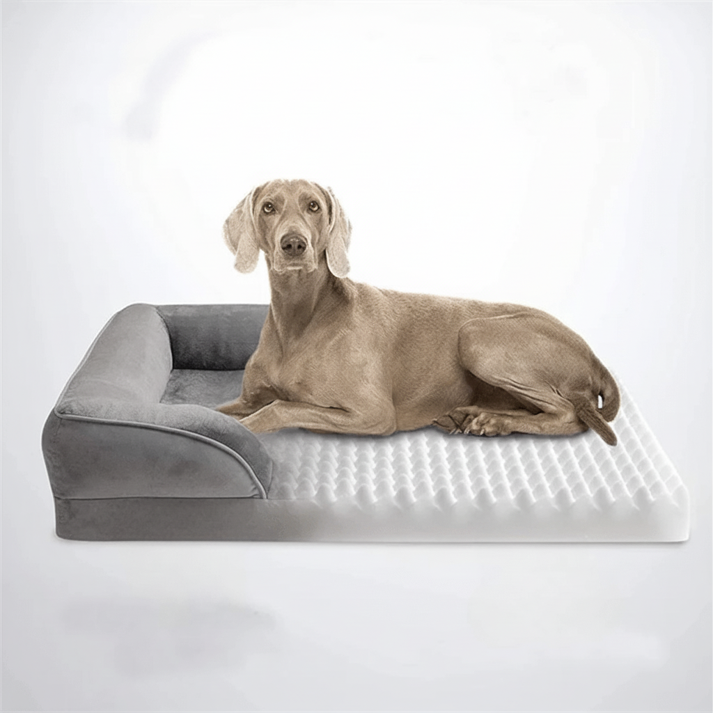 Orthopedic Dog Bed for Joint Relief with Removable Velvet Cover