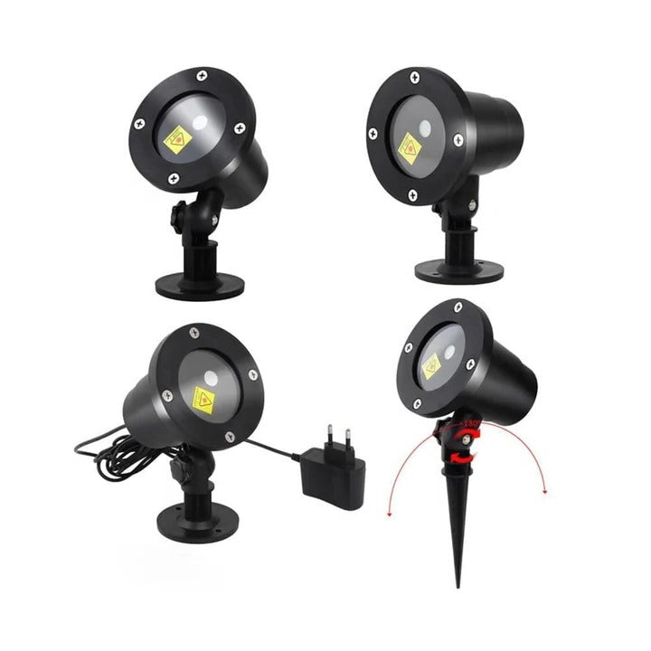 Outdoor Christmas Projector with Moving Patterns, Weather-Resistant, Coverage up to 280 m²