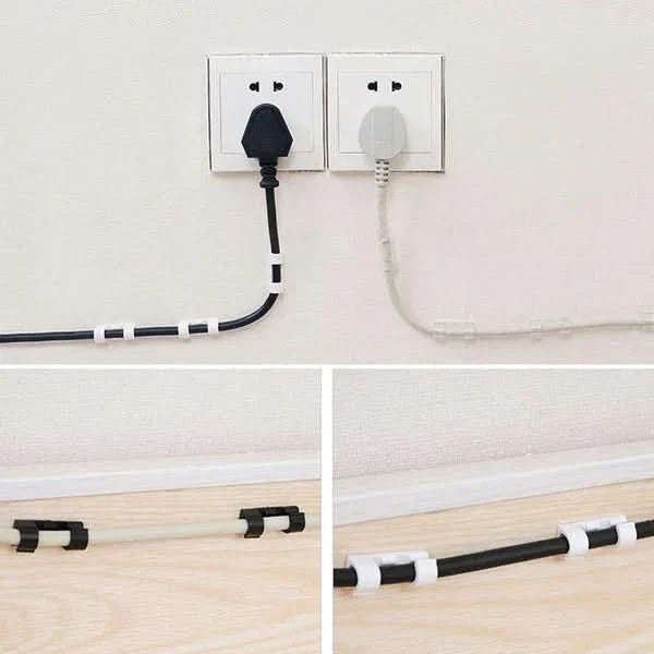 Quick and Discreet Cable and Wire Clips (Pack of 20)