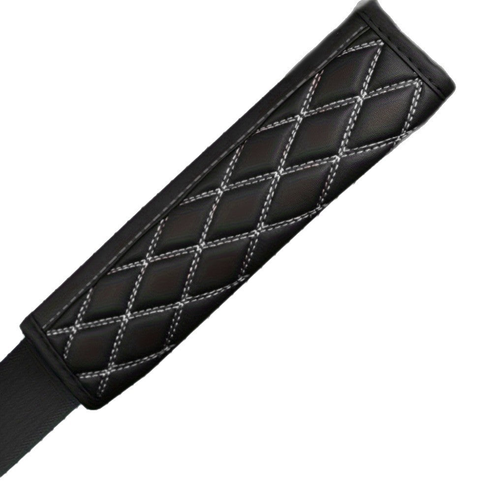 Quilted PU Leather Seat Belt Shoulder Pads