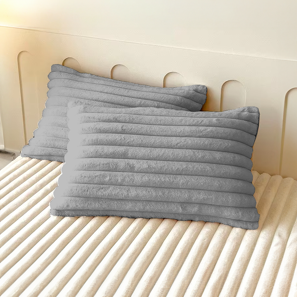 Set of 2 Pillowcases for Ultra-Soft Fitted Bed Set