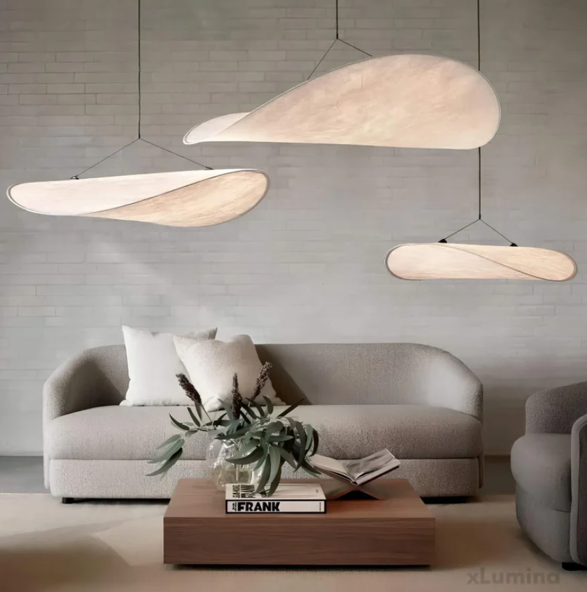 SoieLumière - Elegant Silk Ceiling Light - Unique Design