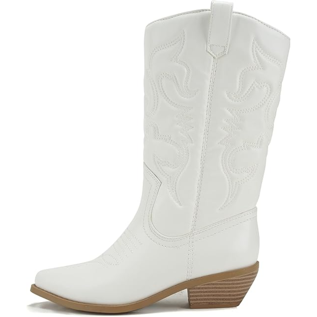 Stylish Pointed-Toe Western Boots
